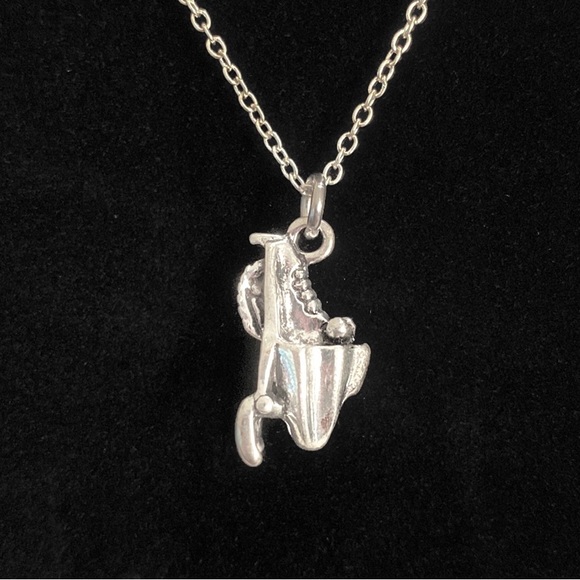 Snowmobile Necklace Winter Sports Snow Machine - Picture 1 of 10